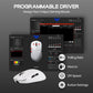 AULA SC800 TRI-MODE(2.4GHZ/BT/WIRED) ULTRA-LIGHTWEIGHT GAMING MOUSE | 37GRAMS, ADJUSTABLE 26000 DPI, PAW3395 SENSOR, 8000 POLLING RATE, ULTRA-PRECISE & DURABLE FOR GAMING & OFFICE USE | WHITE (SC800W)