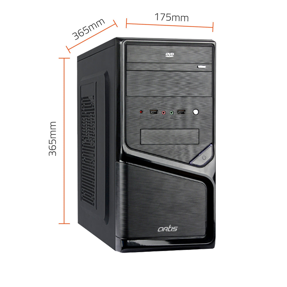 3330 3.0 Computer Cabinet Support Micro ATX Motherboard,1 x 80mm Fan with 400W Power Supply