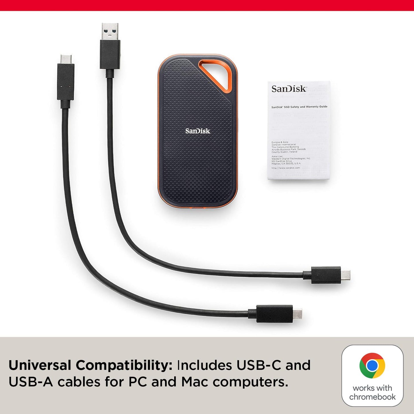 SANDISK 2TB EXTREME PRO E81 PORTABLE SSD SDSSDE81-2T00-G25