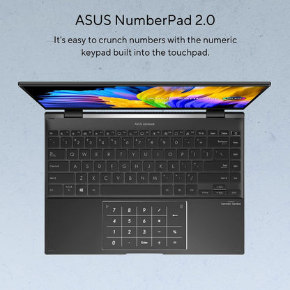 ASUS ZENBOOK 14 FLIP OLED (2022), 14-INCH (35.56 CM) 2.8K OLED TOUCH 90HZ, AMD RYZEN 7 5800H, 2-IN1 LAPTOP (16GB/1TB SSD/OFFICE 2021/WINDOWS 11/INTEGRATED GRAPHICS/BLACK/1.4 KG), UN5401QA-KN701WS