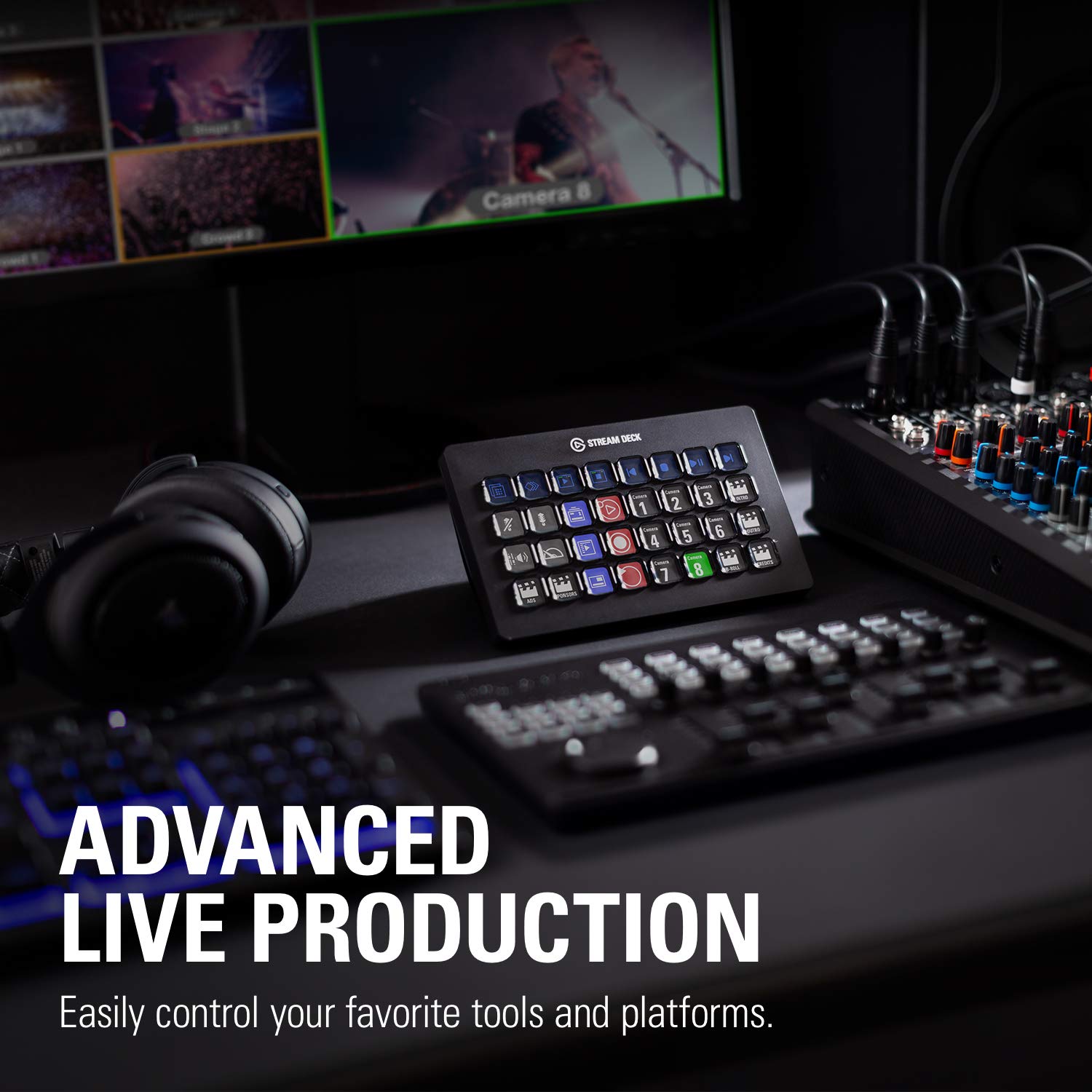 ELGATO STREAM DECK XL - ADVANCED STREAM CONTROL WITH 32 CUSTOMIZABLE LCD KEYS 10GAT9901
