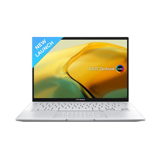 ASUS ZENBOOK 14 OLED (2023), INTEL CORE I7-1360P 13TH GEN, 14" (35.56 CM) 2.8K 90HZ OLED, THIN & LIGHT LAPTOP (16GB/512GB SSD/IRIS XE/WIN 11/OFFICE 2021/75W BATTERY/SILVER/1.39 KG), UX3402VA-KN742WS