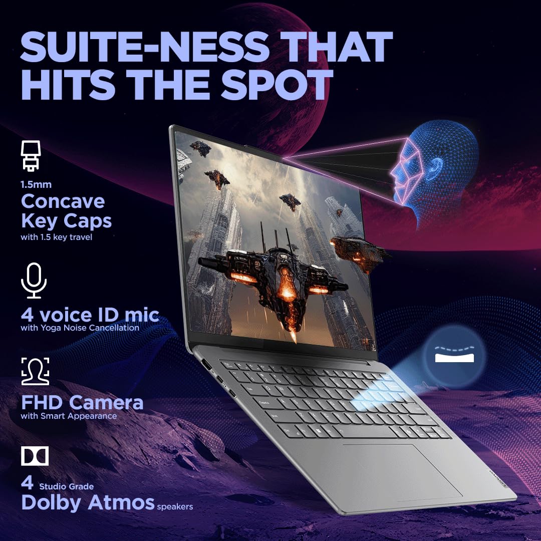 LENOVO YOGA SLIM 7 83CV00B3IN [ULTRA9-185H/32GB/1TB SSD/WIN11 HOME+MS24/14.0"/INTEGRATED GRAPHICS/1 YEAR(S)/GREY]