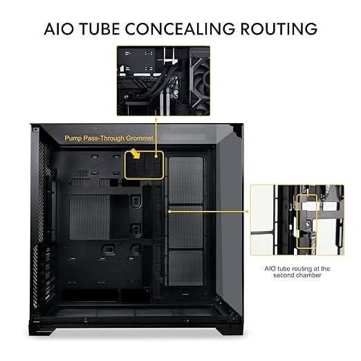 Lian Li O11 Vision Compact Black ATX Mid Tower Computer Case