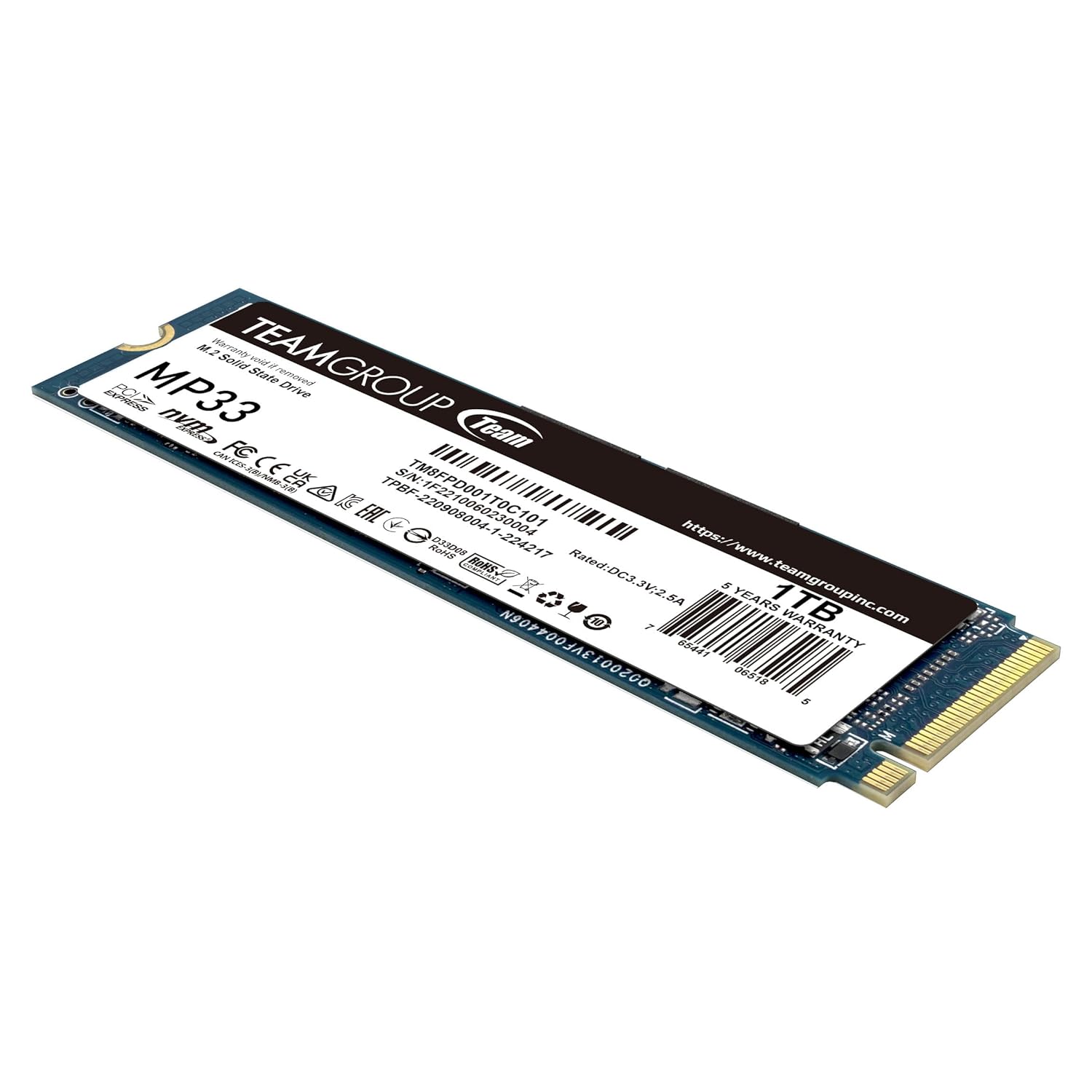 TEAMGROUP MP33 PRO 1TB M.2 NVME INTERNAL SSD