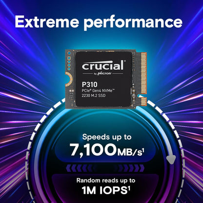 CRUCIAL P310 2TB PCIE GEN4 2230 NVME M.2 SSD CT2000P310SSD2