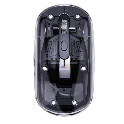 ANT ESPORTS OM140 PRO ULTRA LIGHTWEIGHT TRANSPARENT WIRELESS 2.4GZ BLUETOOTH MOUSE