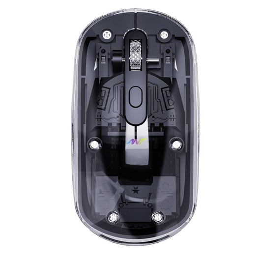 ANT ESPORTS OM140 PRO ULTRA LIGHTWEIGHT TRANSPARENT WIRELESS 2.4GZ BLUETOOTH MOUSE