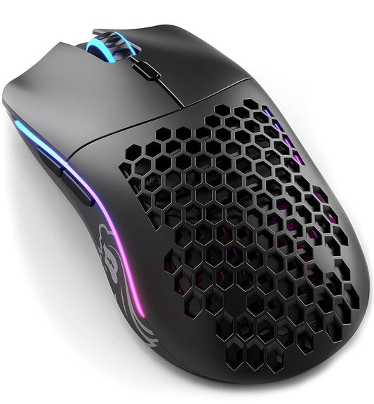 GLORIOUS Model O Wireless Ambidextrous Gaming Mouse ( 19000DPI / 6 Macro Buttons ) ( Matte Black )
