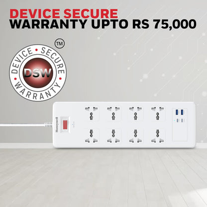 HONEYWELL (8 SOCKET+2 USB+ 2 TYPE-C) SURGE PROTECTOR