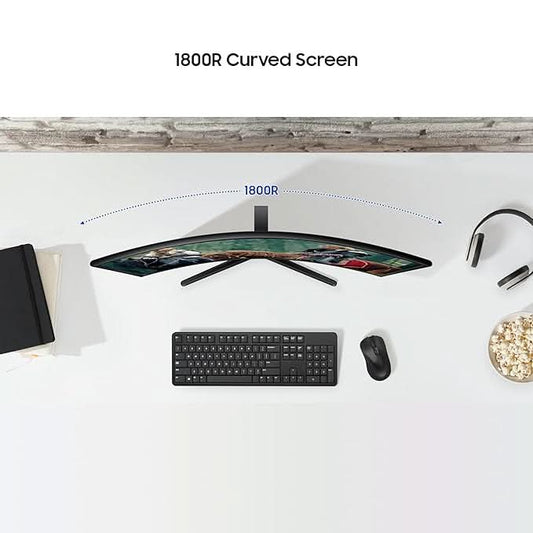 Samsung 27 Inch Game Mode, EyeSaver Mode FHD Curved Monitor