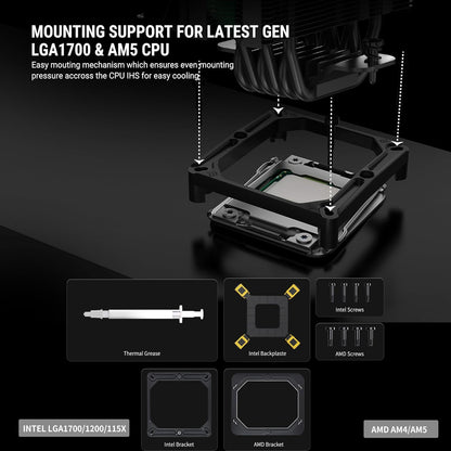 ANT ESPORTS ICE-C612 DIGITAL ARGB 120MM CPU AIR COOLER