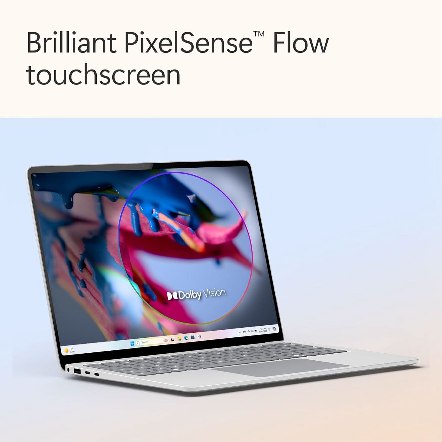 MICROSOFT NEW SURFACE LAPTOP (7TH EDITION) - WINDOWS 11 HOME COPILOT + PC - 13.8 LCD PIXELSENSE TOUCHSCREEN - QUALCOMM SNAPDRAGON X ELITE (12 CORE) - 16GB RAM - 512GB SSD - PLATINUM - ZGP-00023