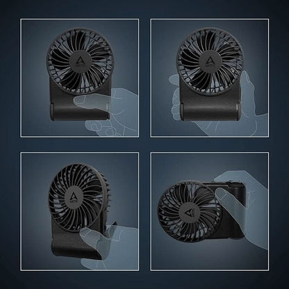 ARCTIC Summair 2Go (Black) - Rechargeable Powerful Handheld Fan