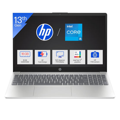 HP 15 HR0008TU [CI5-1334U/16GB/512GB SSD/WIN11 HOME+MS24/15.6"/INTEGRATED GRAPHICS/1 YEAR(S)/SILVER]
