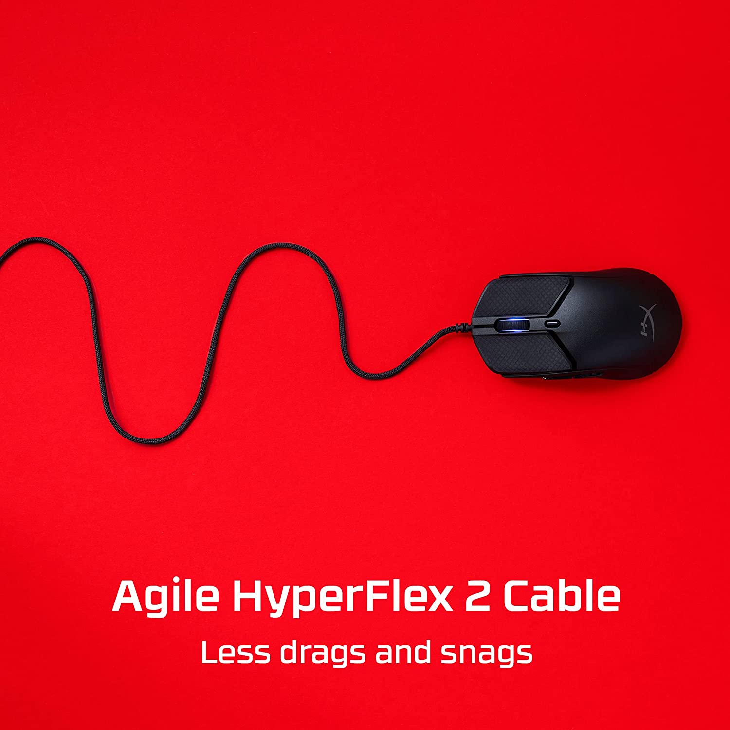 HYPERX Pulsefire Haste 2 Wired Ambidextrous Gaming Mouse ( 6N0B0AA ) ( 26000DPI / 6 Macro Buttons ) ( Black )
