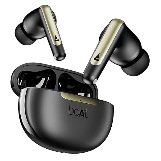 Boat Airdopes 141 Elite ANC TWS Ear Buds Wireless Earphones with mic (Black)