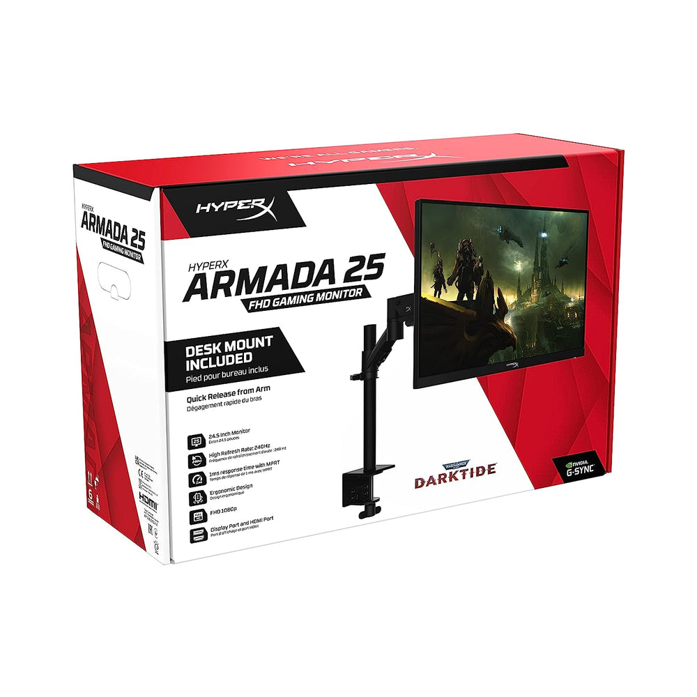 HYPERX Armada 25 Inch FHD 240 Hz IPS Panel 1MS NVIDIA Gsync Gaming Monitor