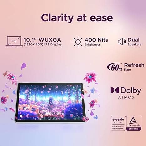 Lenovo, MediaTek Helio G85 Octa Core, 4GB, 128GB, WIFI, 10.1 INCH ZAEH0180IN
