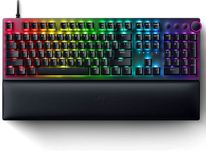 RAZER HUNTSMAN V2 TENKEYLESS - OPTICAL GAMING KEYBOARD (LINEAR RED SWITCH) - QUARTZ EDITION RZ03-03942000-R3M1