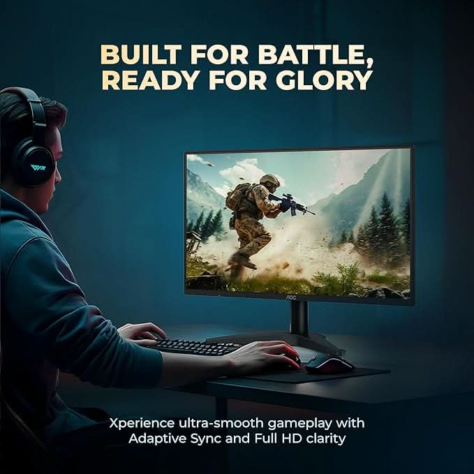 AOC 23.8 IPS Borderless, FHD 1920 x 1080, 100 Hz, 250 cd/m², 1MS, VGA x1, HDMI 1.4 x 1, NTSC 91% / sRGB 105% / Adaptive Syc / Flicker Free / Low Blue Mode