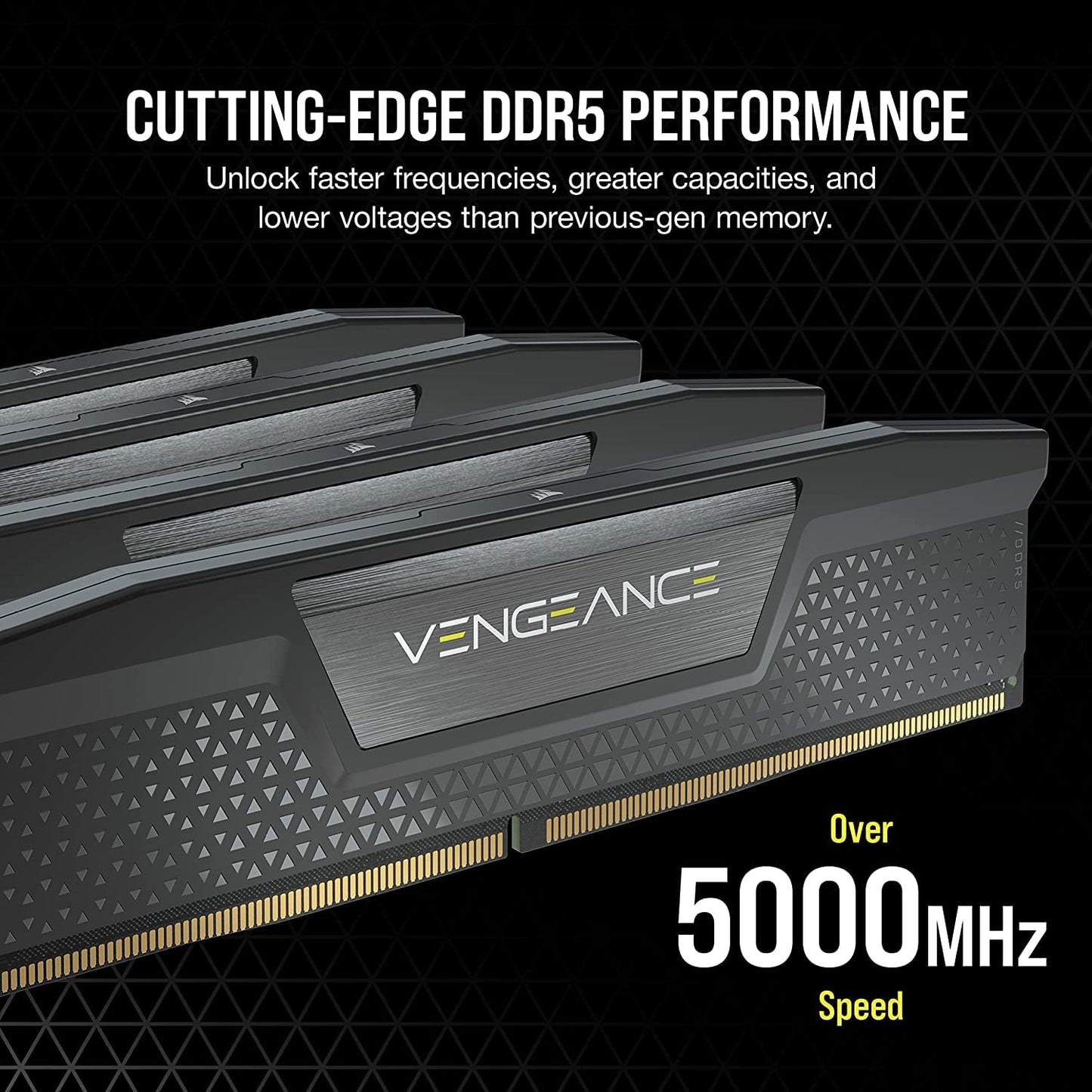 CORSAIR VENGEANCE 64GB (2X32GB) DDR5 DRAM 6000MT/S CL40 MEMORY KIT BLACK CMK64GX5M2B6000C40