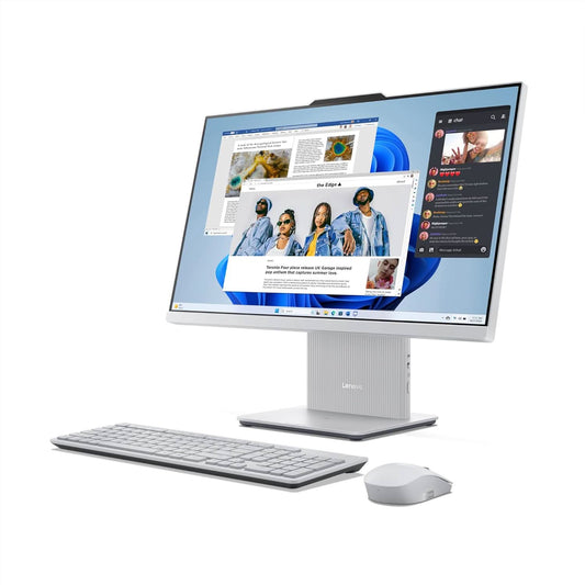 LENOVO IDEACENTRE AIO INTEL I5-13420H 23.8" FHD 3-SIDE EDGELESS ALL-IN-ONE DESKTOP (16GB/512GB SSD/WIN11/OFFICE 21/3WX2 WOOFER/ALEXA/5.0MP + IR CAMERA/WIRELESS KEYBOARD & MOUSE), F0HN003WIN