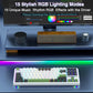 AULA F87 GREEN WHITE SWITCH MECHANICAL GAMING KEYBOARD