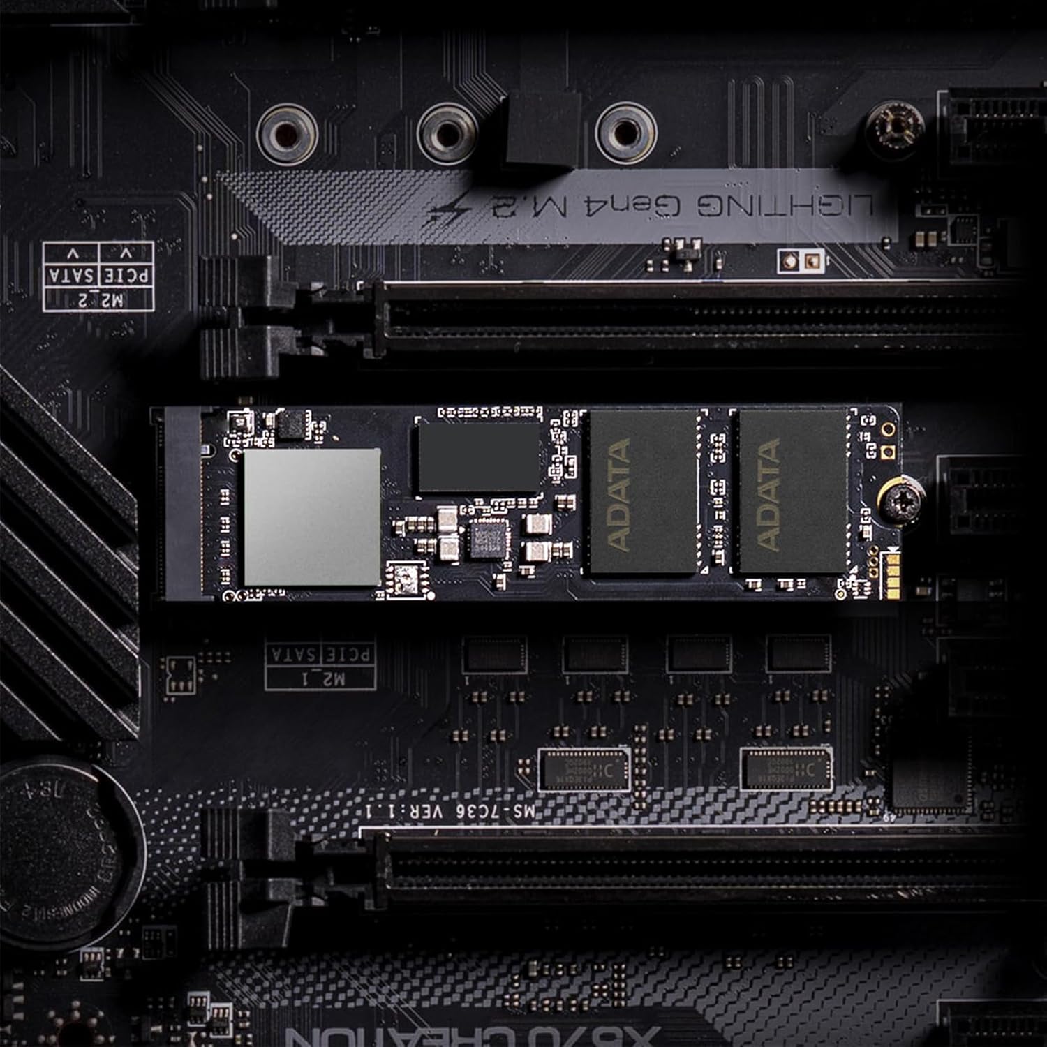 XPG GAMMIX S70B BLADE M.2 NVME 512GB PCIE GEN4 2280 INTERNAL GAMING SSD AGAMMIXS70B-512G-CS