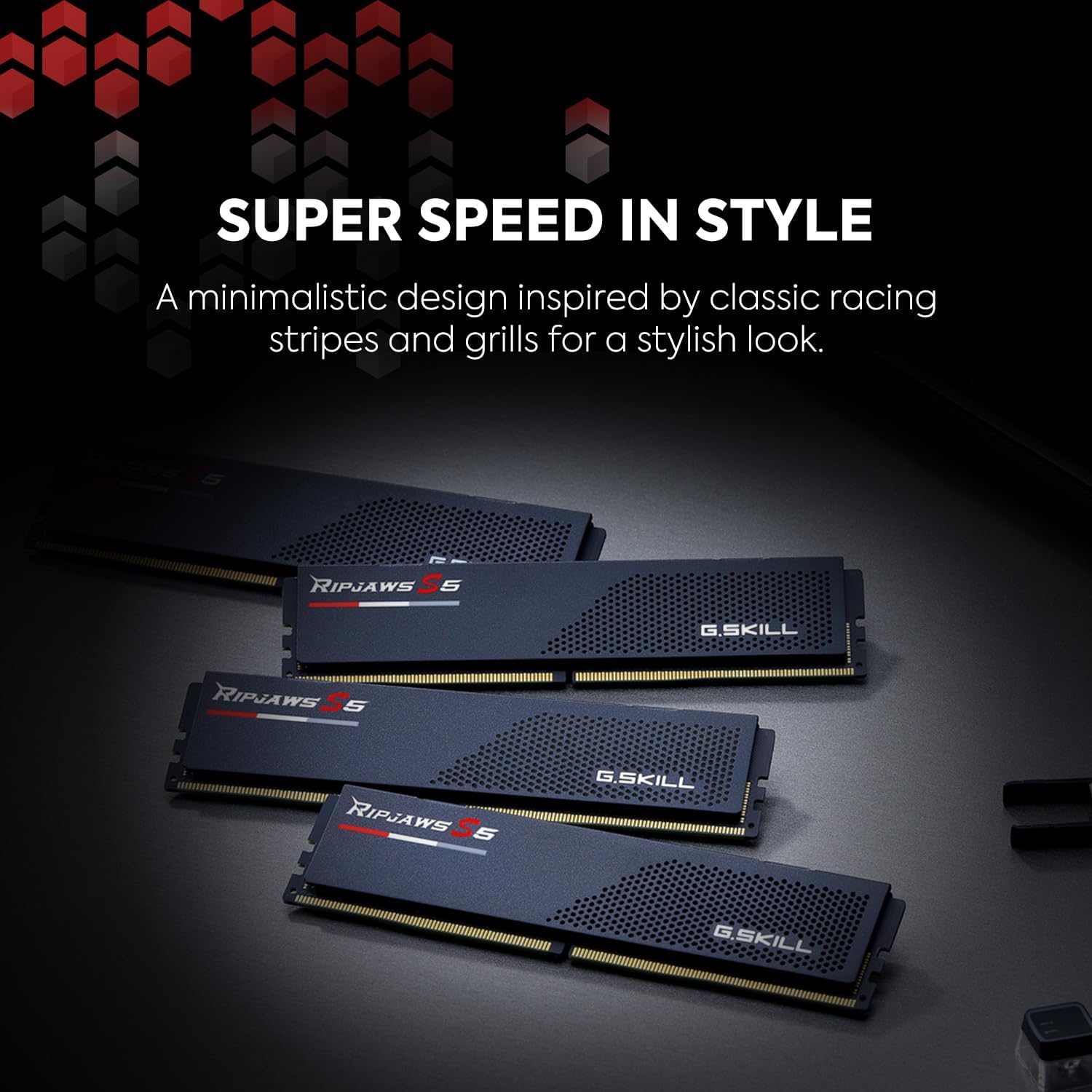 G.Skill Ripjaws S5 24GB (24GBx1) DDR5 5200MHz Desktop RAM F5-5200J4040A24GX1-RS5K