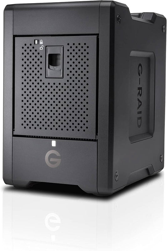 SANDISK PROFESSIONAL 72TB G-RAID SHUTTLE 4 - ENTERPRISE-CLASS 4-BAY EXTERNAL HARD DRIVE, THUNDERBOLT 3 - SDPH34H-072T-MBAAB
