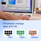 ELGATO STREAM DECK NEO USB PRODUCTIVITY CONTROLLER, 8 CUSTOMIZABLE KEYS 10GBJ9901 WHITE