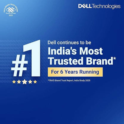 Dell 15, Intel Core 3 14th Gen-100U, 16GB DDR4, 512GB SSD, FHD IPS, 15.6"/39.62cm, Windows 11, Microsoft Office Home 2024, Carbon Black, 1.63Kg, Thin & Light, Laptop Model NO - Dell 15 DC15250