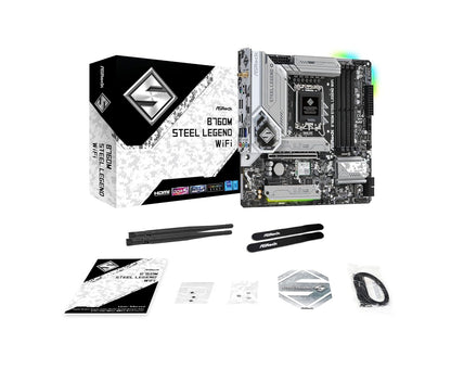 ASROCK B760M STEEL LEGEND WIFI DDR5 MICRO ATX MOTHERBOARD