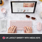 LOGITECH K380S WIRELESS MULTI-DEVICE BLUETOOTH KEYBOARD ROSE