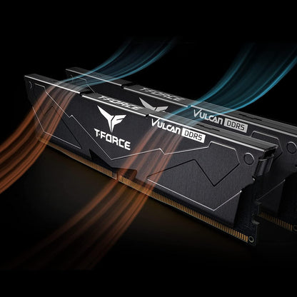 TEAMGROUP T-FORCE VULCAN 32GB (32GBX1) DDR5 5600MHZ DESKTOP RAM (BLACK)