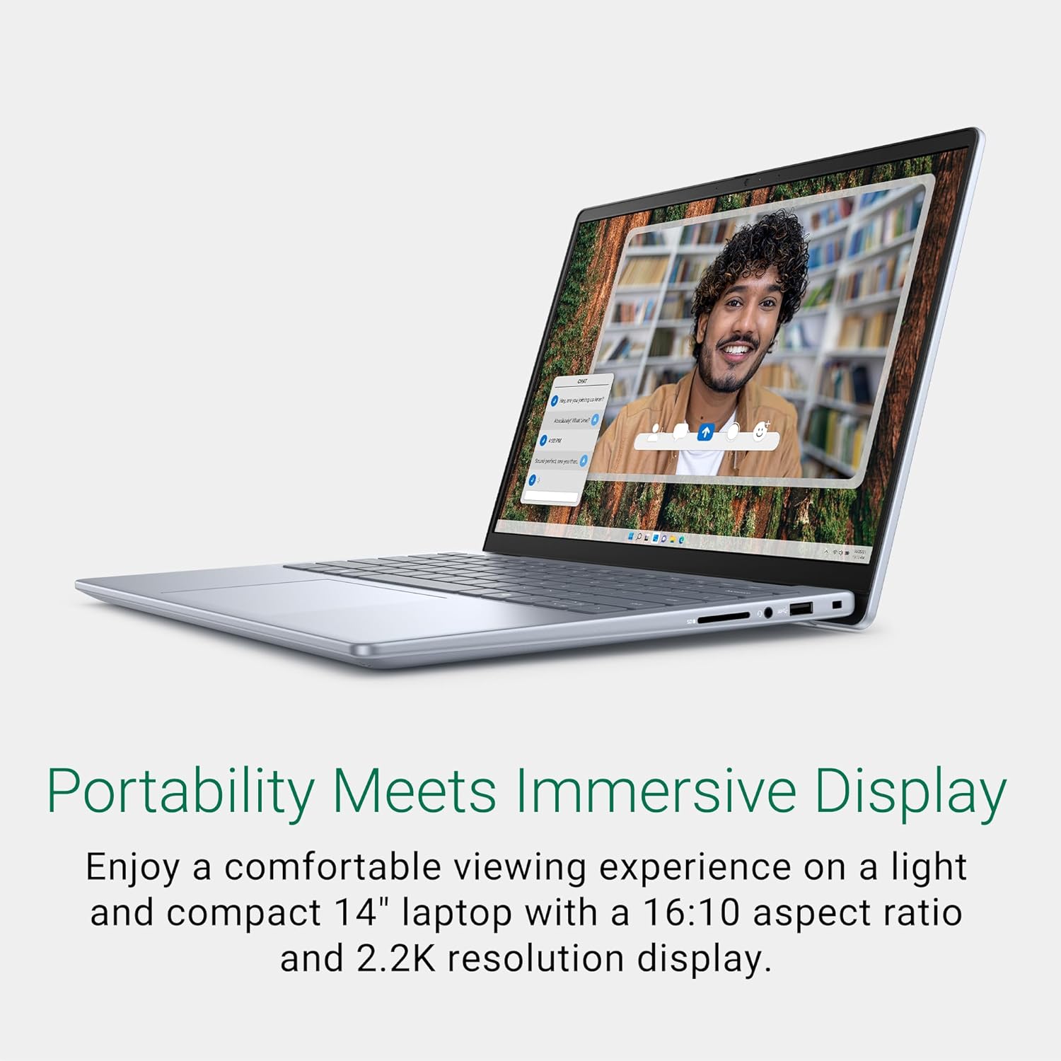 DELL INSPIRON 5445 [R7-8840U RYZEN/16GB/512GB SSD/WIN11 HOME+MSO/14.0 INCH/INTEGRATED GRAPHICS /1 YEAR(S)/BLUE]