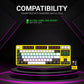 ANT ESPORTS MK4500 PRO 3IN1 WIRELESS / BT / WIRED TKL MECHANICAL BACKLIT GAMING KEYBOARD BLACK (RED SWITCH) (BIS.R-41211141)