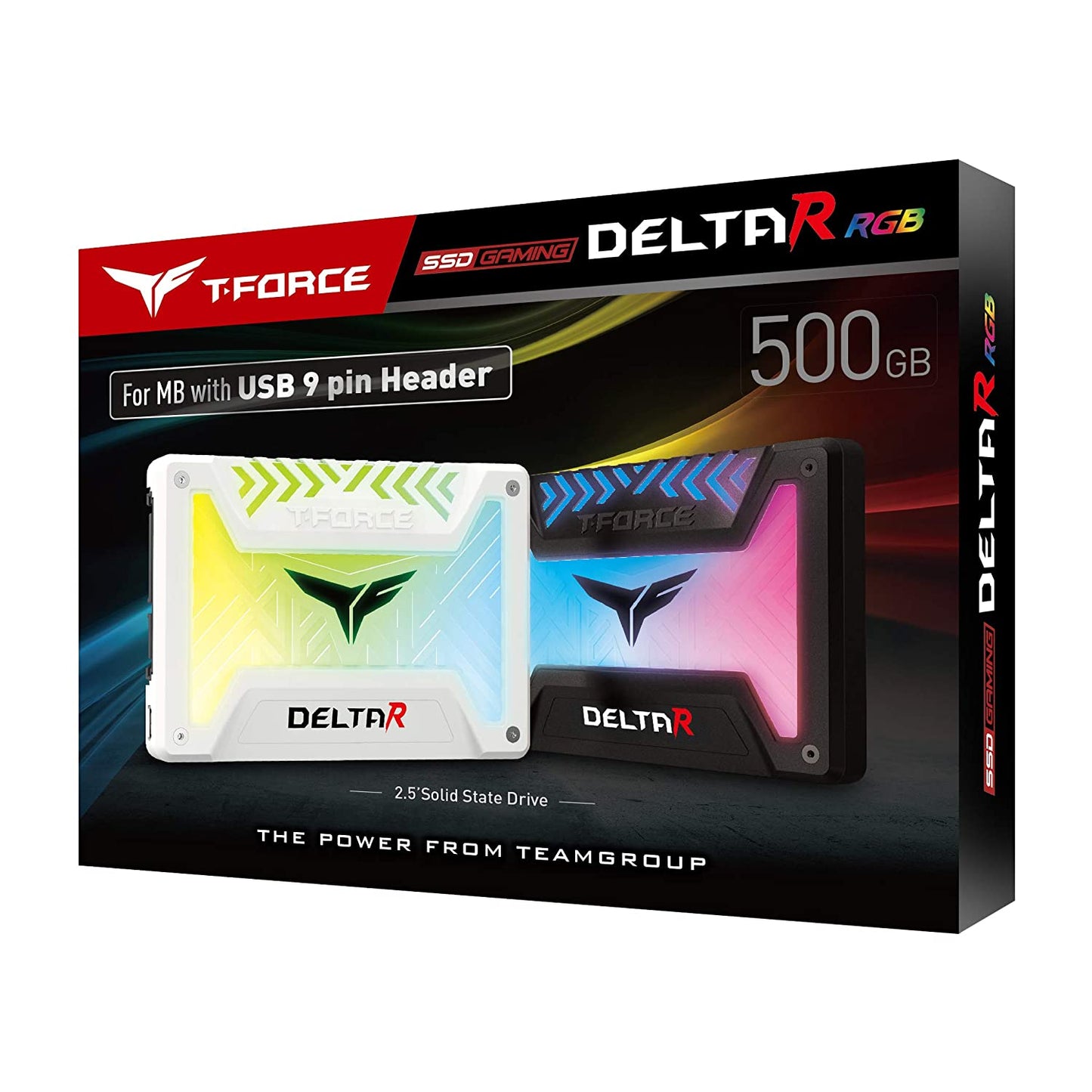 TEAM Group T-Force Delta R RGB 500GB 2.5 SATA SATA 3 Solid State Drive (SSD)