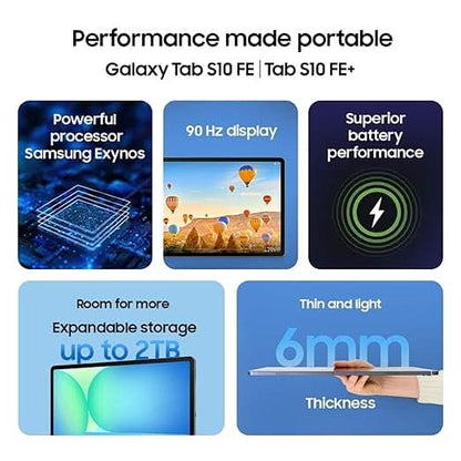 SAMSUNG GALAXY TAB S10FE PLUS 8GB RAM 128GB ROM WIFI and 5G