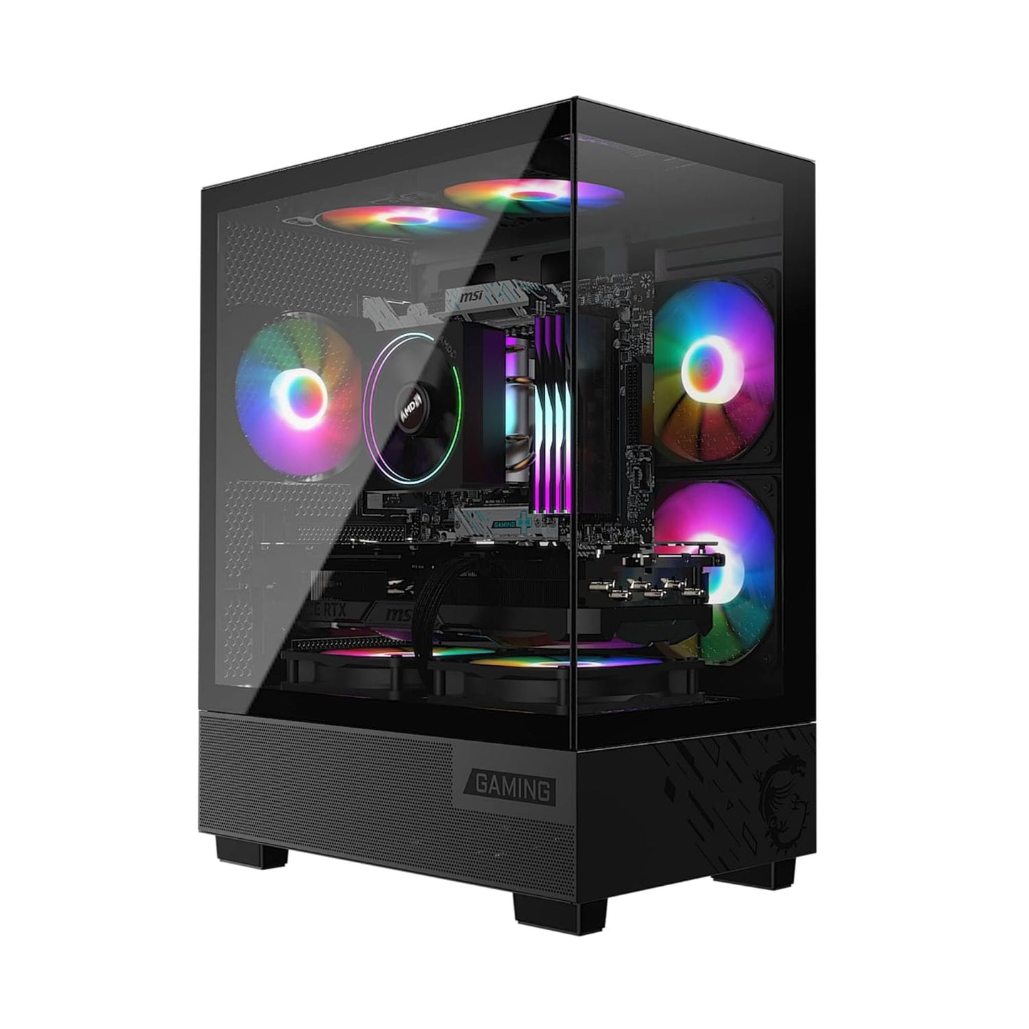 MSI PAG PANO M110A MID TOWER GAMING PC CASE - BLACK