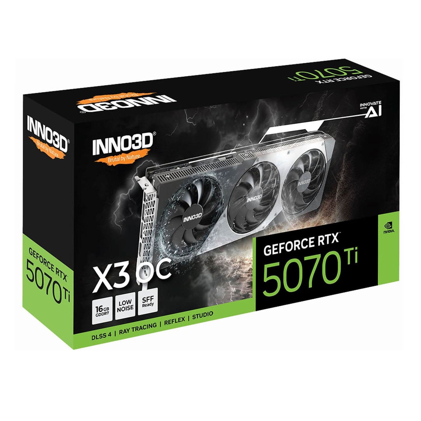 Inno3D Nvidia GeForce RTX 5070 Ti X3 OC 16GB GDDR7 Gaming Graphics Card