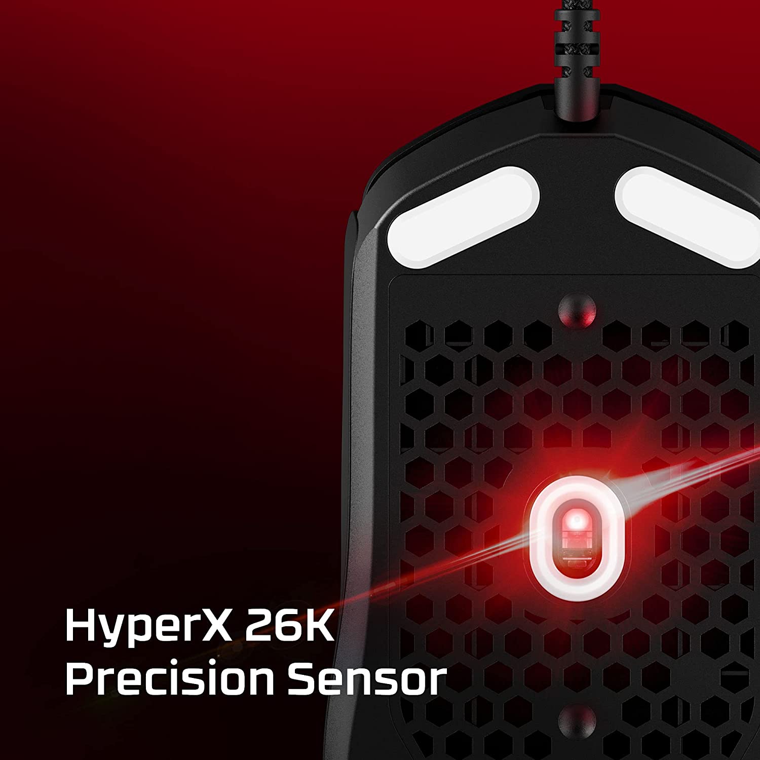 HYPERX Pulsefire Haste 2 Wired Ambidextrous Gaming Mouse ( 6N0B0AA ) ( 26000DPI / 6 Macro Buttons ) ( Black )