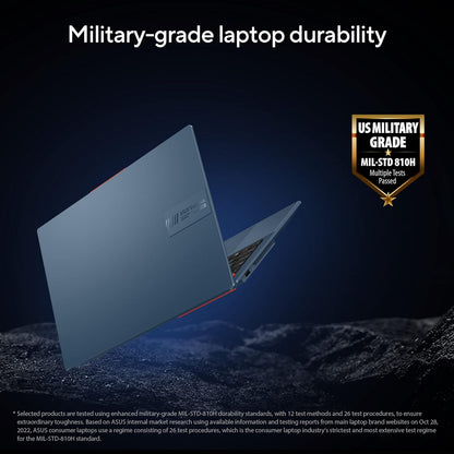 ASUS VIVOBOOK S 15 OLED, INTEL CORE I9-13900H 13TH GEN, 15.6" (39.62 CM) 3K OLED, THIN AND LIGHT LAPTOP (16 GB RAM/1TB SSD/WIN11/OFFICE 2021/BACKLIT/FINGERPRINT/75WHR /BLUE/3.75 KG), S5504VA-MA951WS