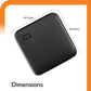 WESTERN DIGITAL 1TB ELEMENTS PORTABLE SSD,(BAYN0010BBK-WESN)