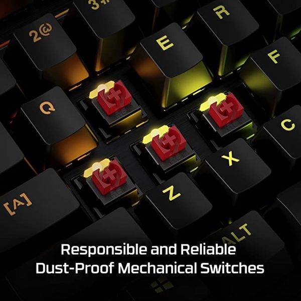 HYPERX Alloy MKW100 RGB Full Size Mechanical Gaming Keyboard ( Black ) ( Linear Red Switch )
