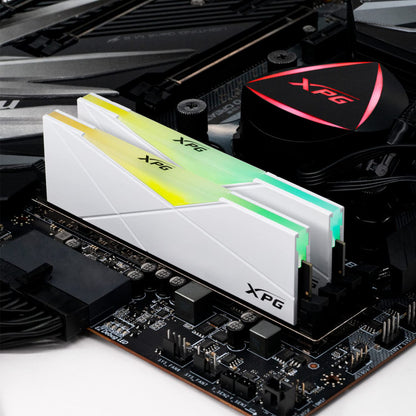 ADATA XPG 16GB D4 3200MHZ SW50 RGB DESKTOP RAM WHITE AX4U320016G16A-SW50
