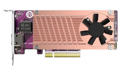 QNAP QM2-2P10G1TB- 10G RJ45 + DUAL M.2