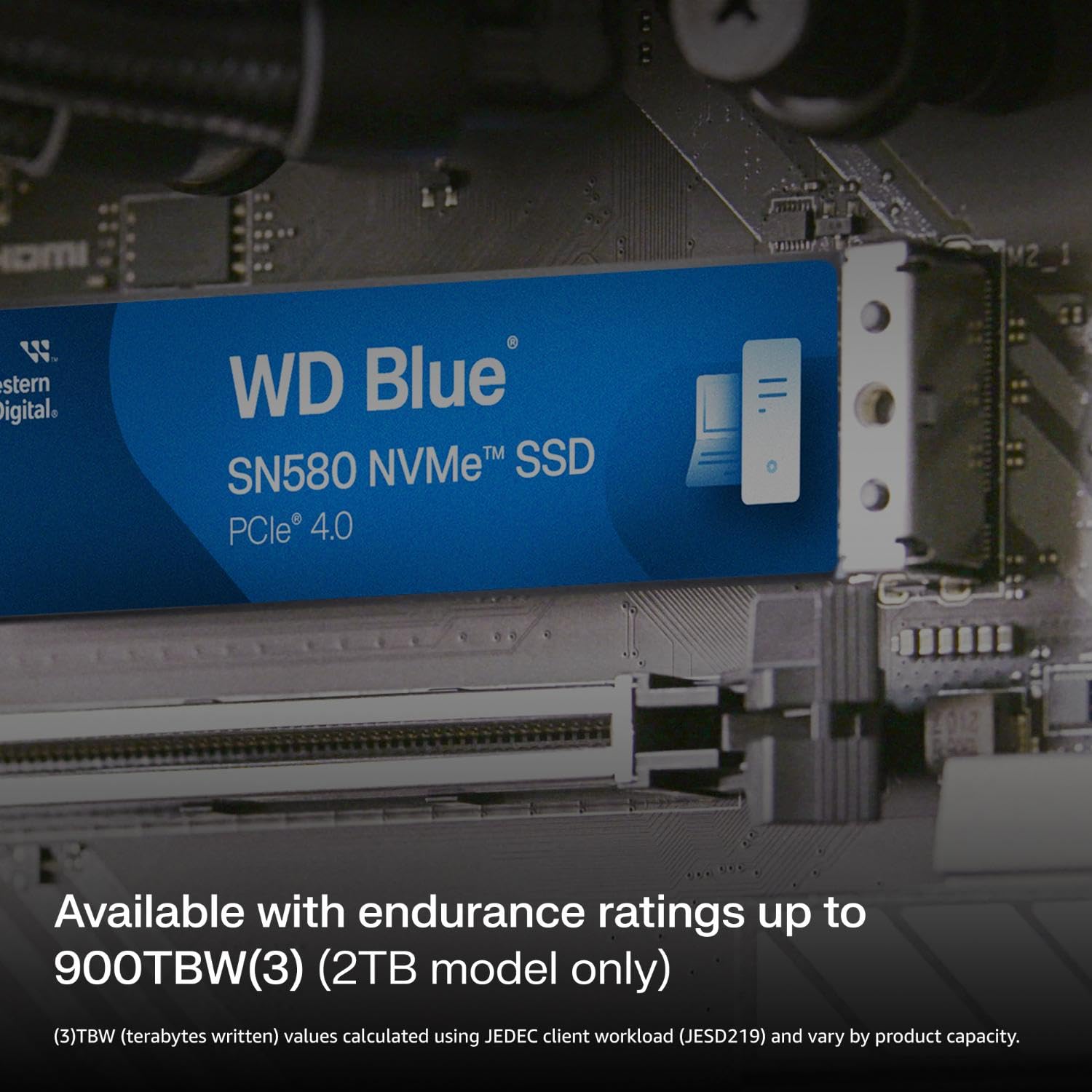 WESTERN DIGITAL BLUE SN580 PCIE GEN 4 NVME SSD INTERNAL STORAGE, 500GB