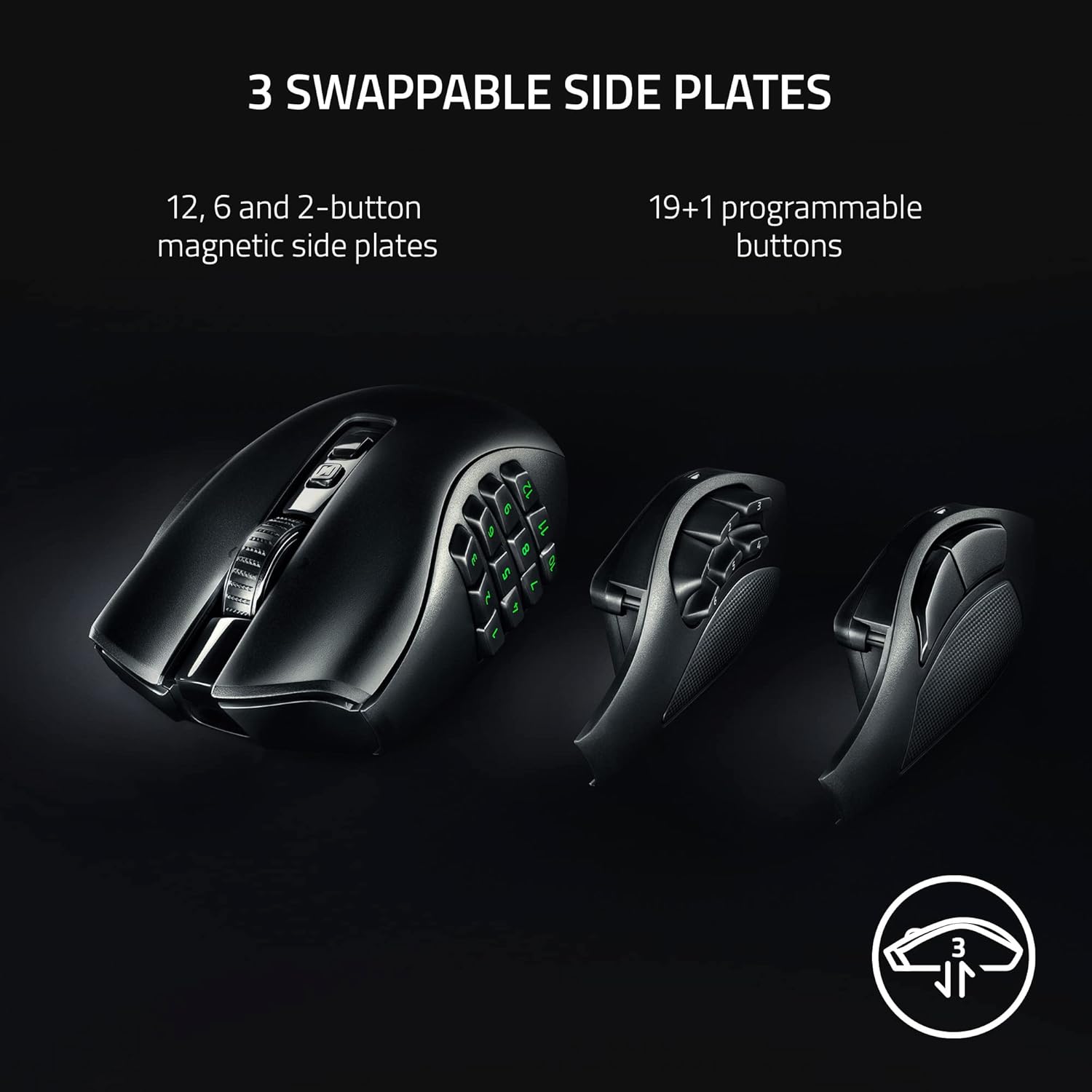 RAZER NAGA V2 PRO - WIRELESS MMO GAMING MOUSE RZ01-04400100-R3A1